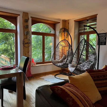 Au Manoir Des Sens Avec Bain Nordique Jacuzzi Lägenhet Bergheim