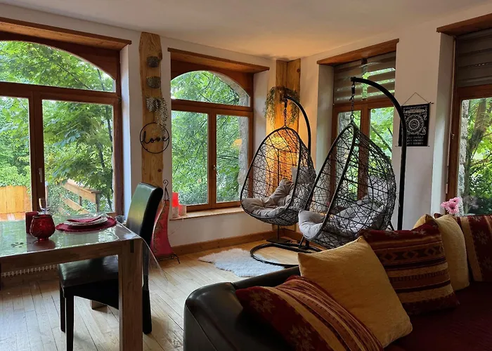 Au Manoir Des Sens Avec Bain Nordique Jacuzzi Lejlighed Bergheim